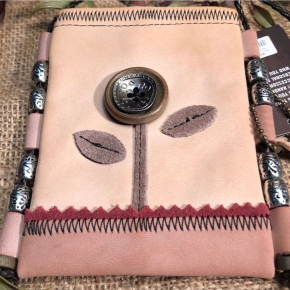 Mini Crossbody Bag NWT Random Voice Leather Suede Purse Live In The Moment NWT - Picture 3 of 12